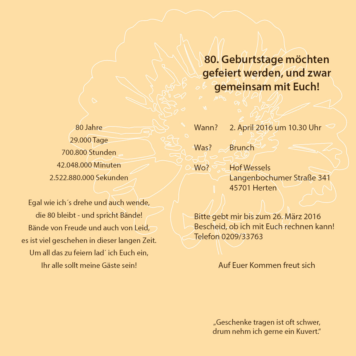 Flyer DIN lang Innenseiten aufgeklappt