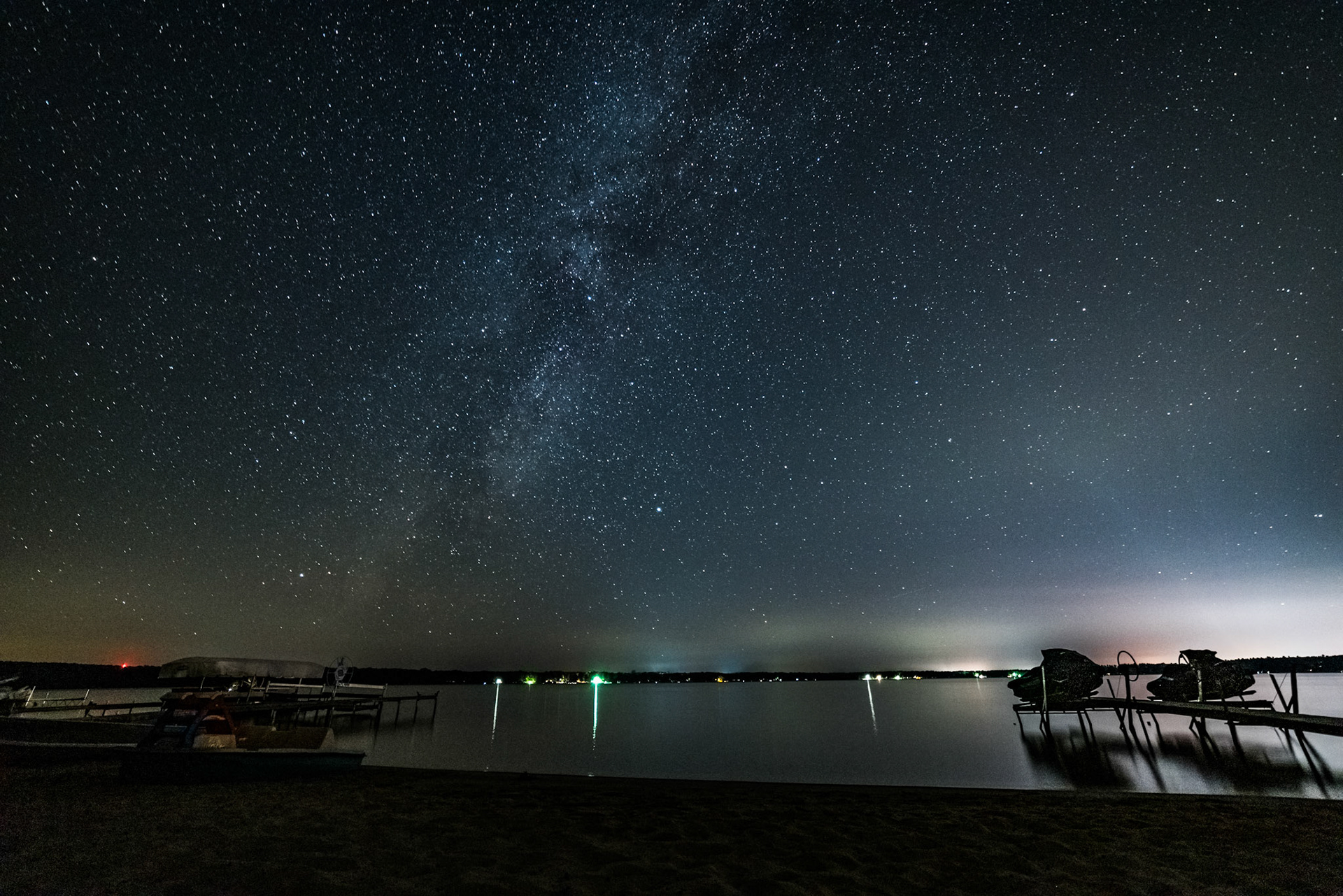 Milky Way over Otsego Lake, MI