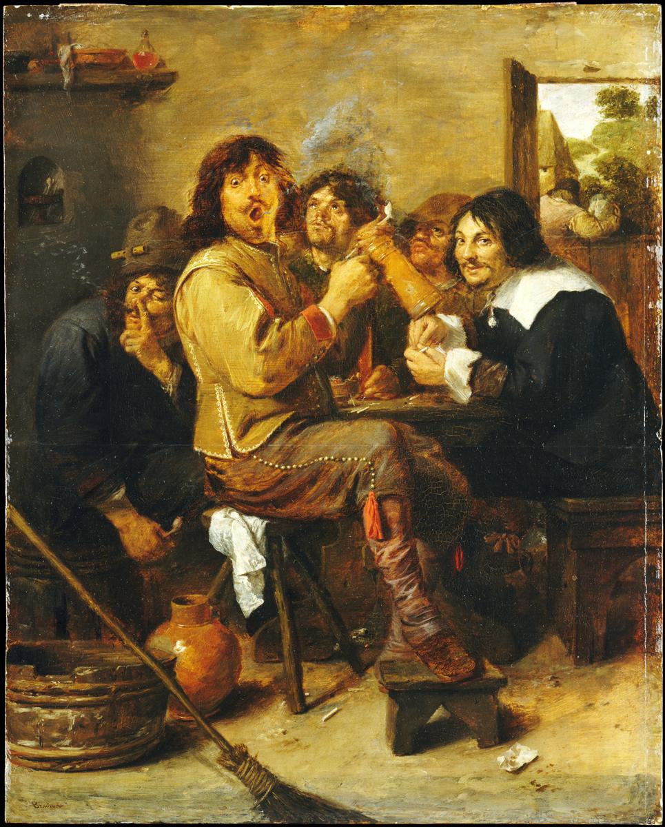 David Teniers the Younger, The Smoker, 1640, oil on canvas