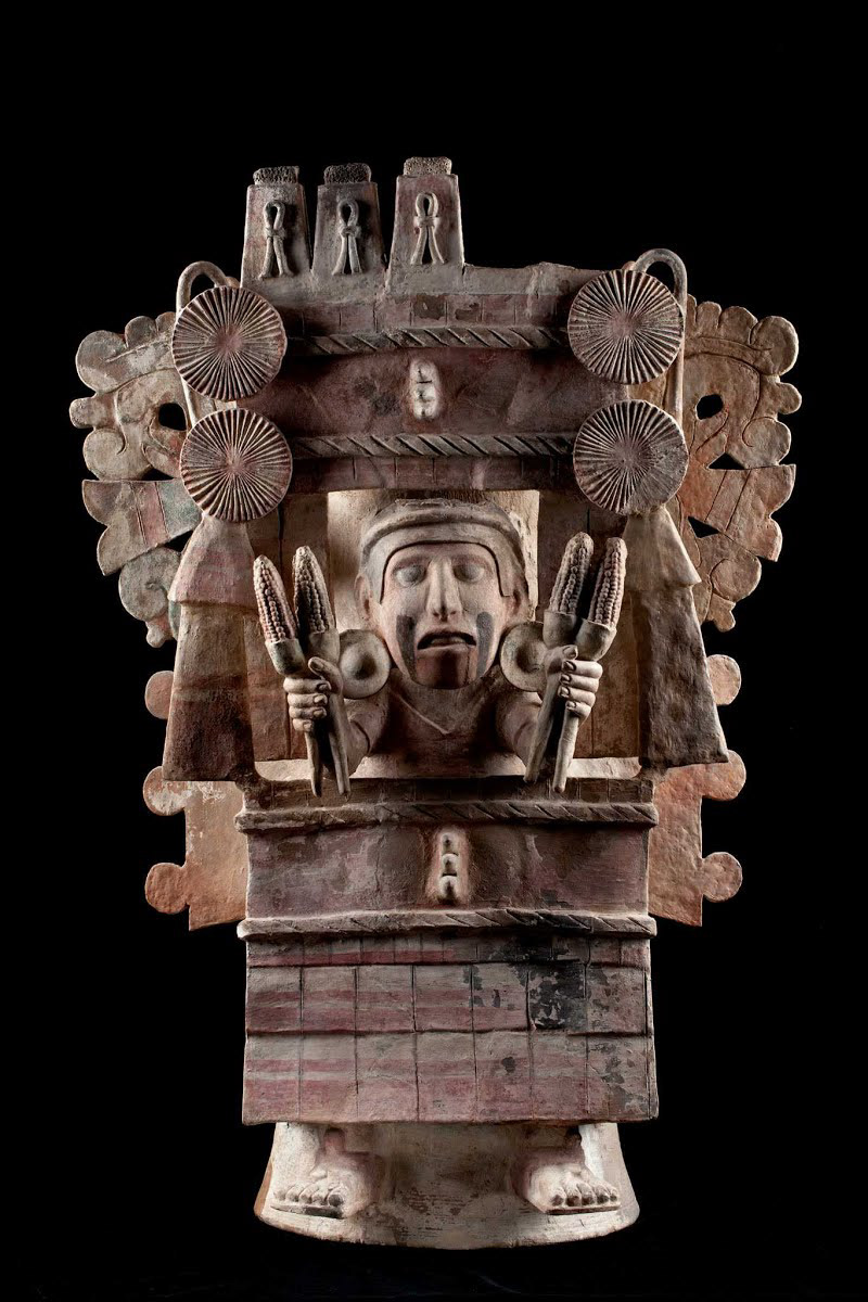 Aztec, Brazier of Chicomecóatl, c. 1500, clay