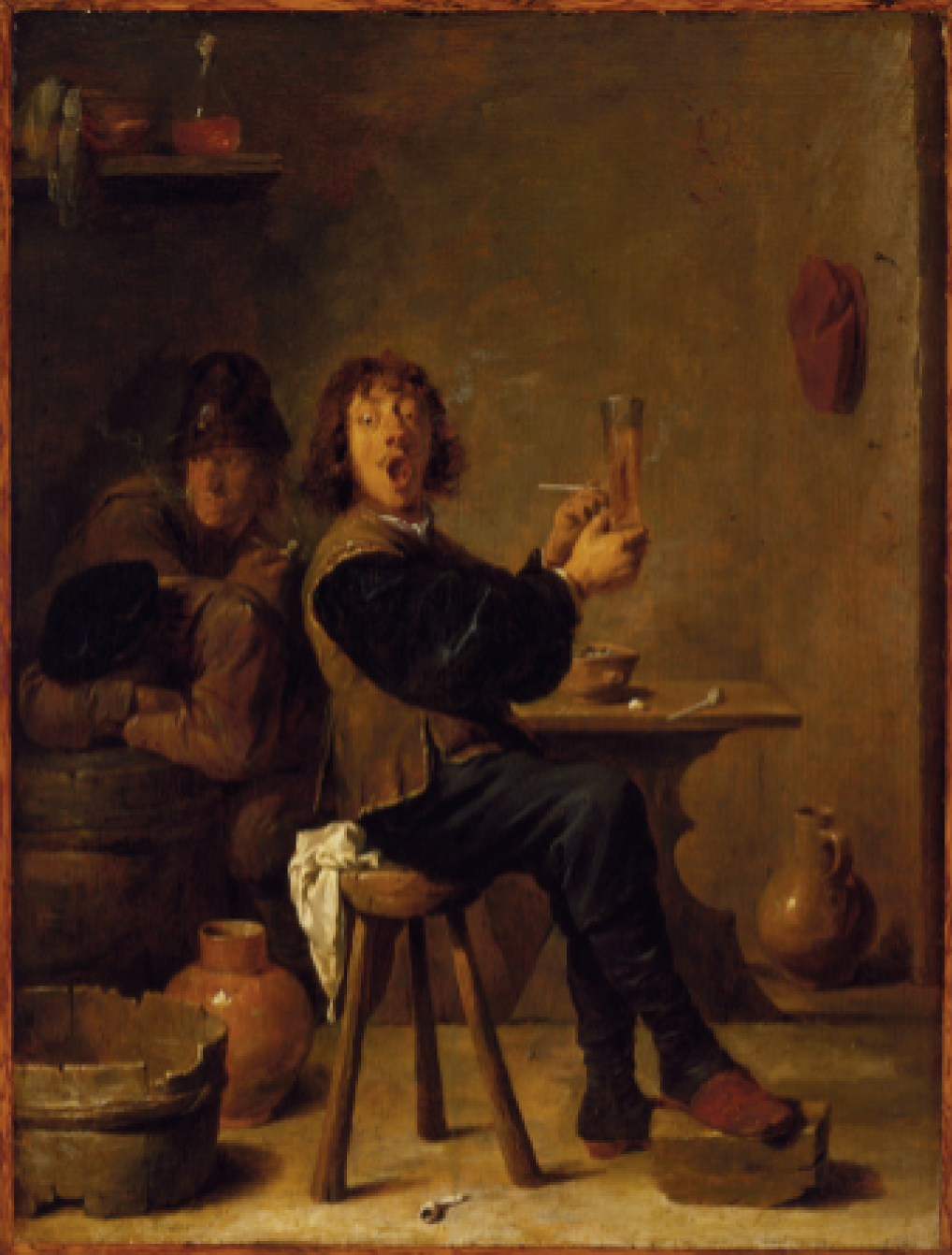 Adriaen Brouwer, The Smoker, 1936, oil on canvas