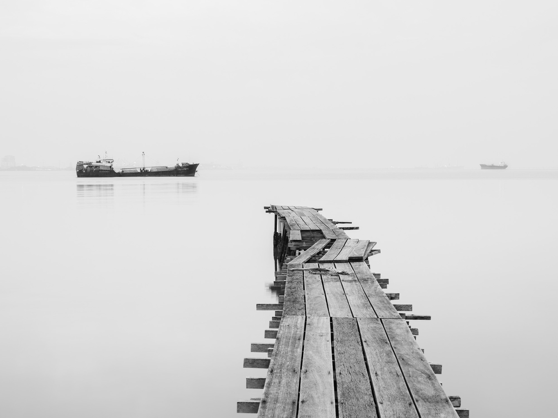 End of Jetty (Monochrome)