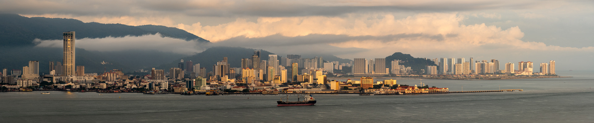 Dawn view of George Town Penang