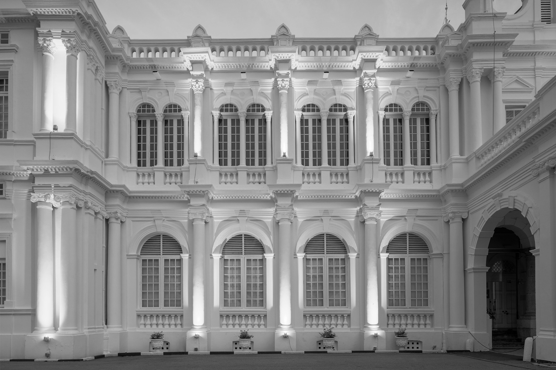 Echoes of a Victorian Façade (Monochrome)