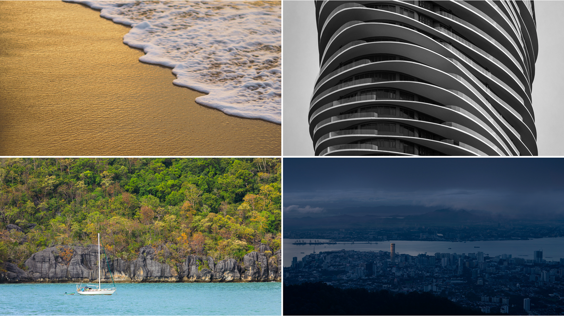 collage image showing curated images available in yzhensiang prints.