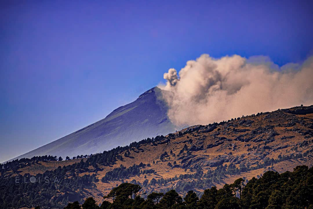 el volcán de México con vida