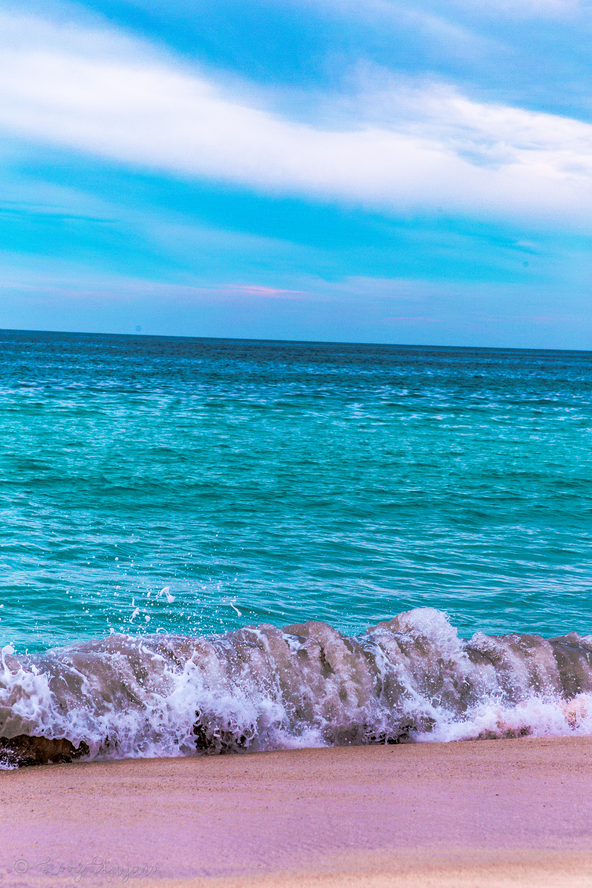 Las texturas del mar son las líneas de la vida.