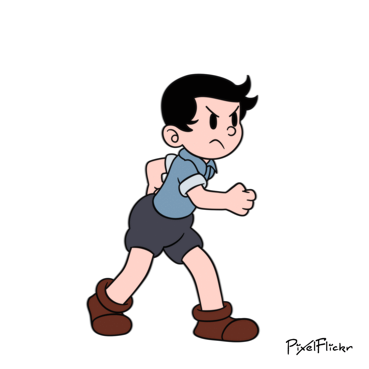 Tezuka-Style Character Walk