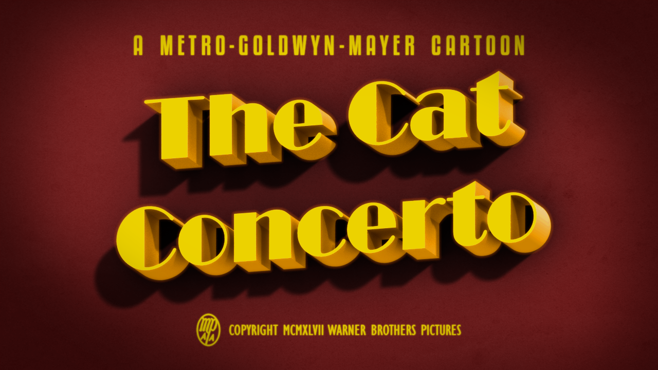 The Cat Concerto (Colour) - Titlecard