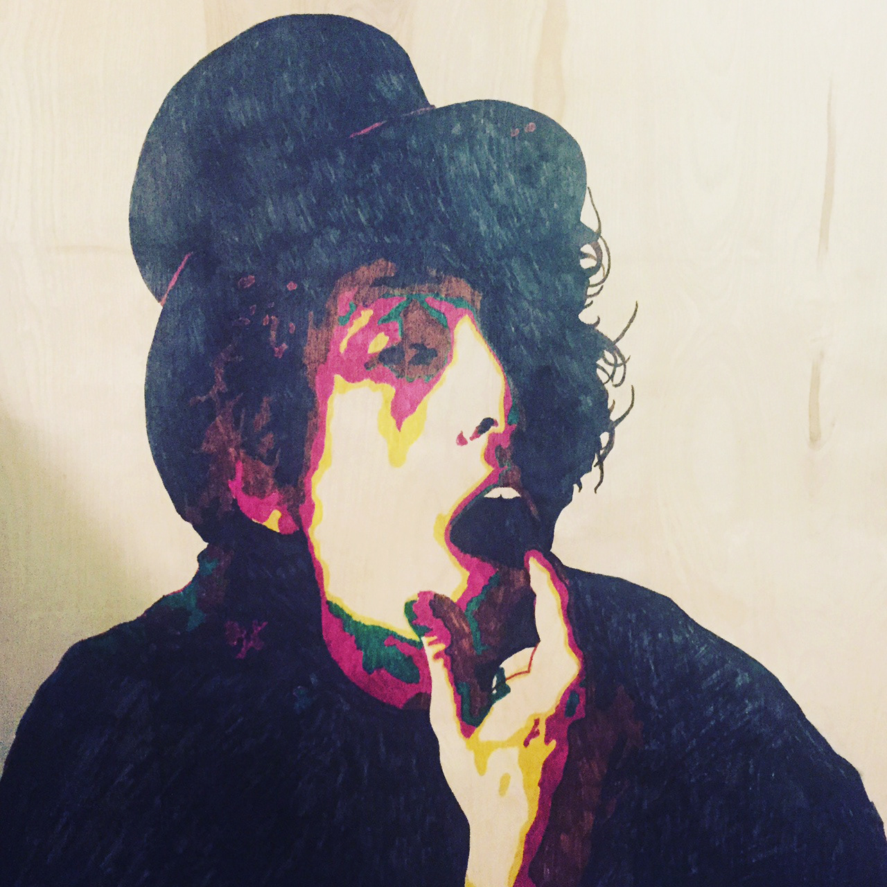 Bob Dylan relief print process