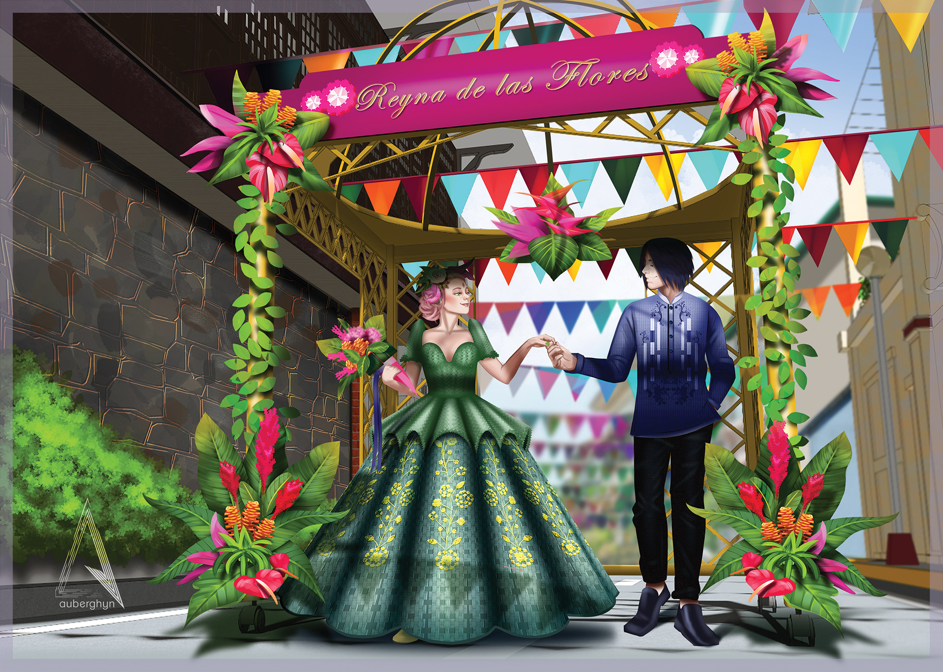 SasuSaku 365 Calendar Entry: Flores de Mayo