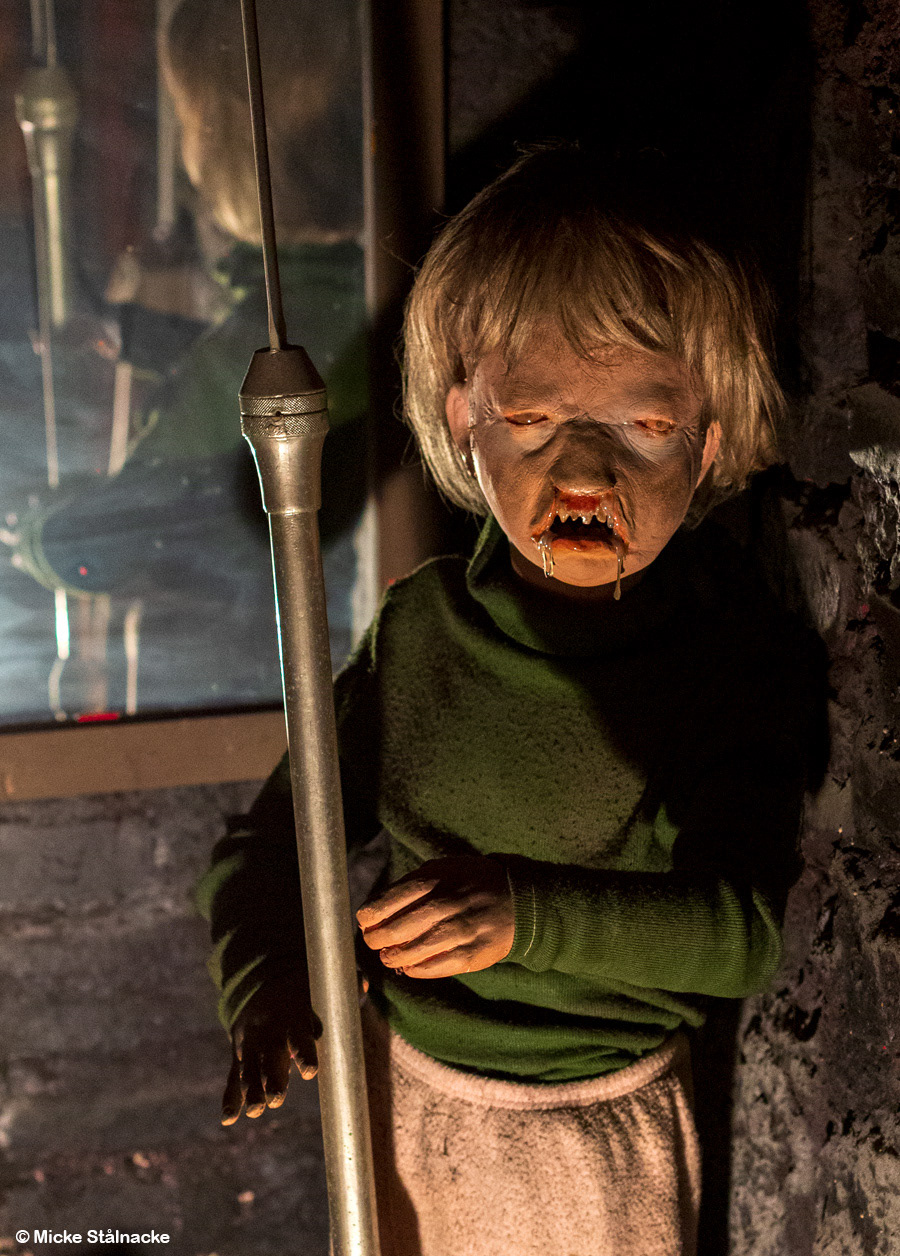 Mördaren i Dario Argentos "Phenomena" (1985). Profondo Rosso, Rom, Italien (2018).