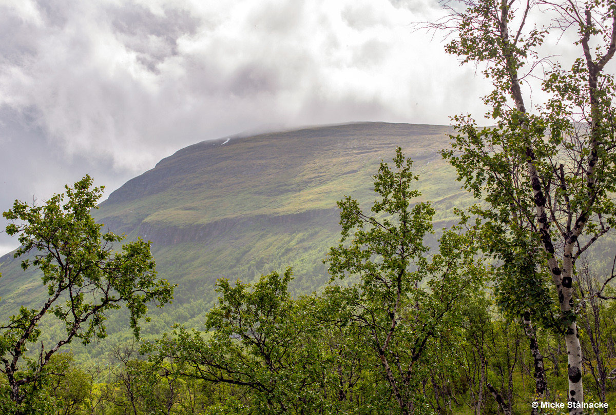 Moln över Nuolja, Lappland.