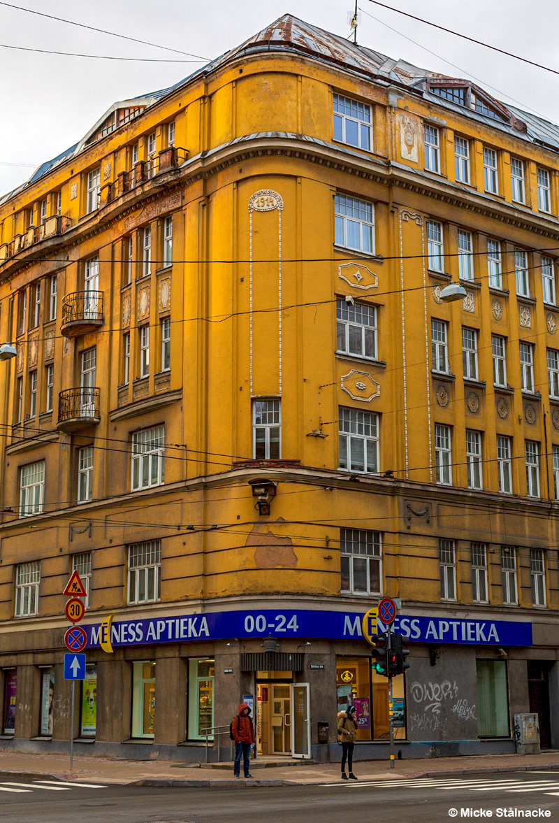 Tidig morgon i Riga, Lettland (2017).