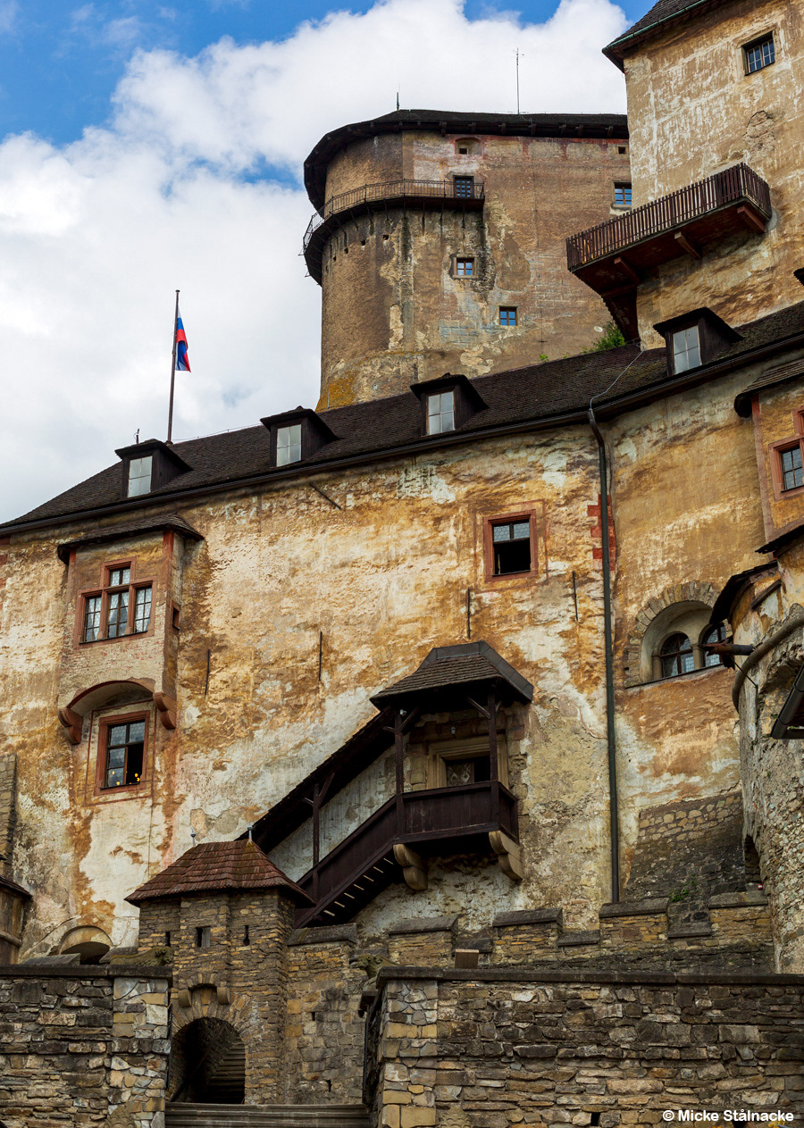 Orloks slott i FW Murnaus "Nosferatu" (1922). Oravský Podzamok, Slovakien (2018).