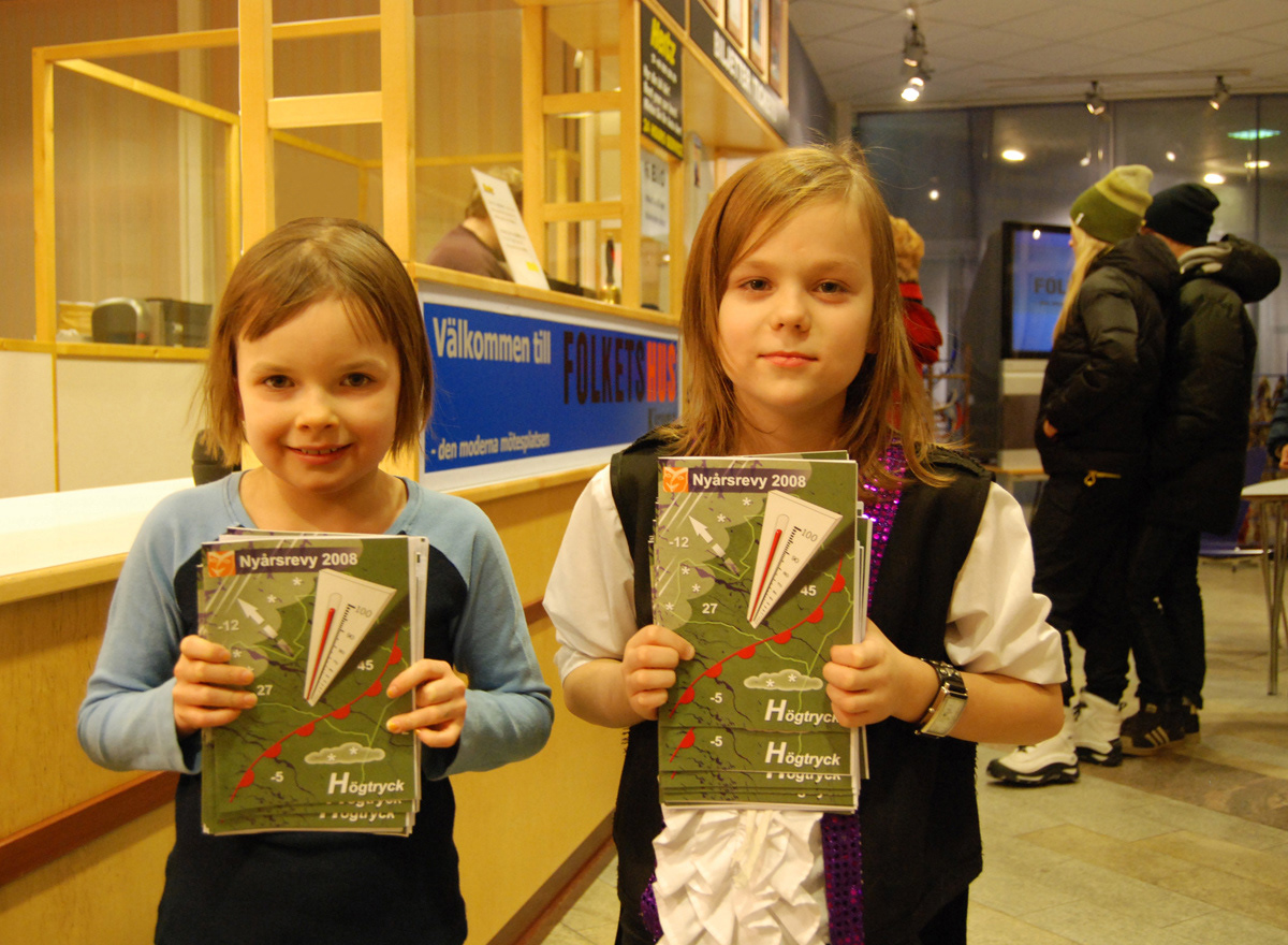Naima Pääjärvi och Mattias Timander, Nyårsrevy 2008. Foto: Birgitta Isacsson.