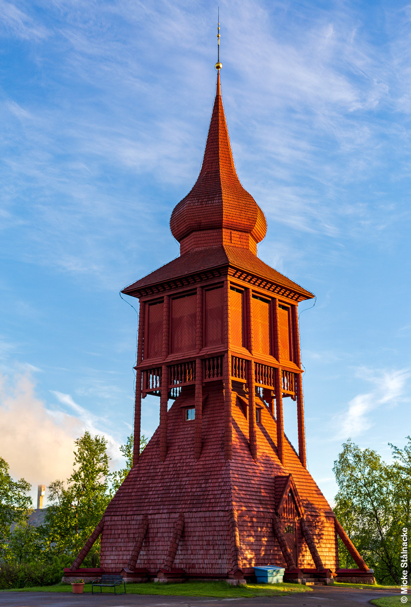 Klockstapeln, Kiruna kyrka (2021).