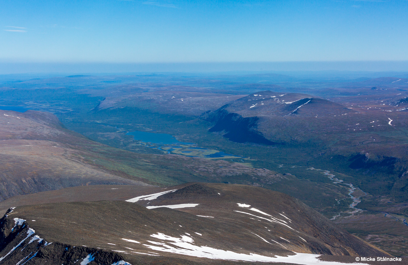 Vy från Kebnekaise (2021).