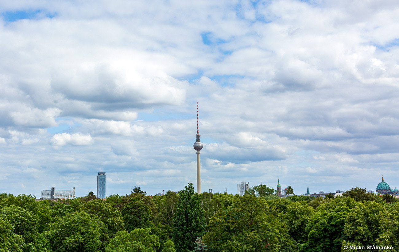 Vy mot Berlin, Tyskland (2019).