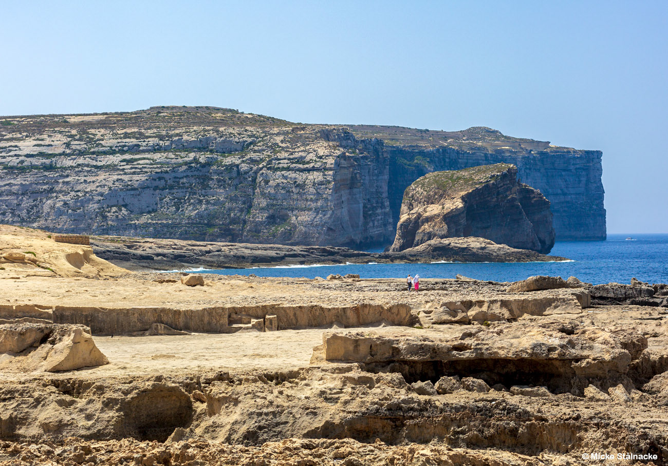 Platsen där Daenerys Targaryen gifts bort med Khal Drogo (Game of Thrones season 1, 2011). Gozo, Malta (2018).