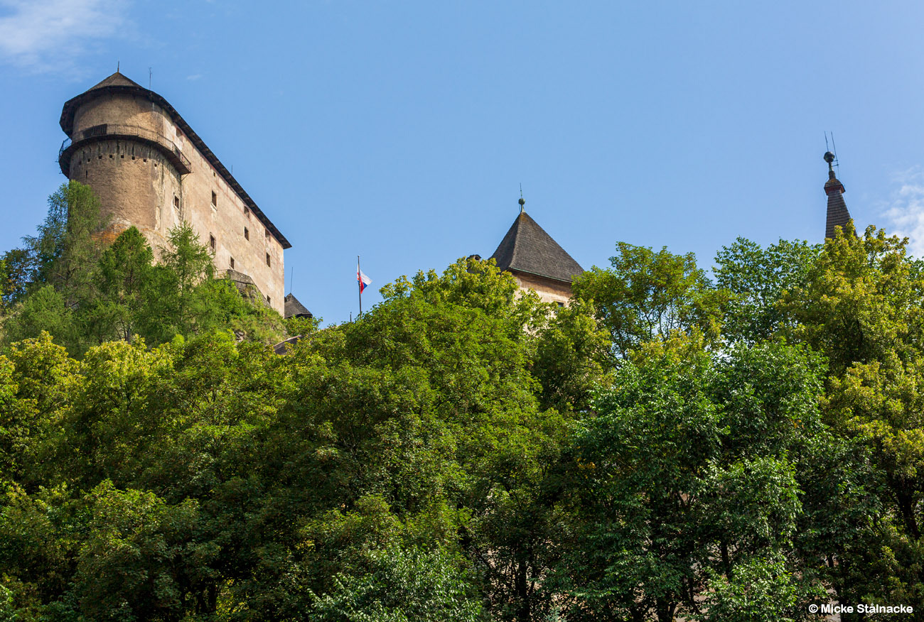Orloks slott i FW Murnaus "Nosferatu" (1922). Oravský Podzamok, Slovakien (2018).