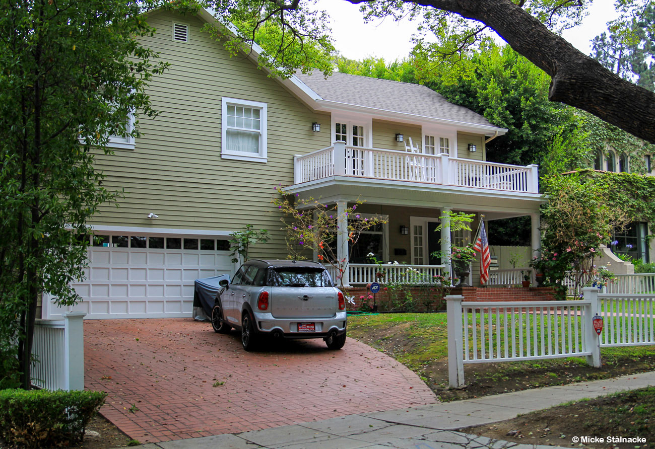 Familjen Wallaces hus i John Carpenters "Halloween" (1978). Hollywood, USA (2014).