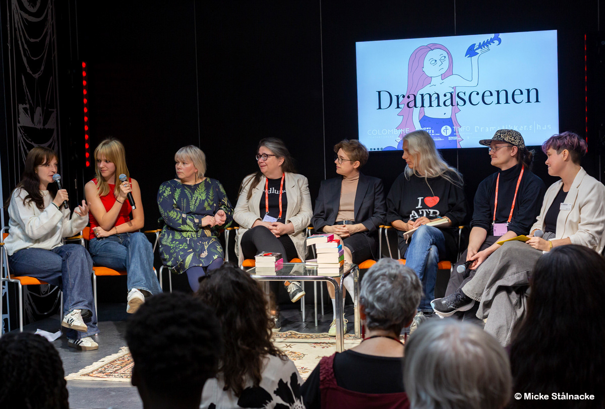 Några av våra teatertvåor medverkade på Bokmässan i Göteborg.