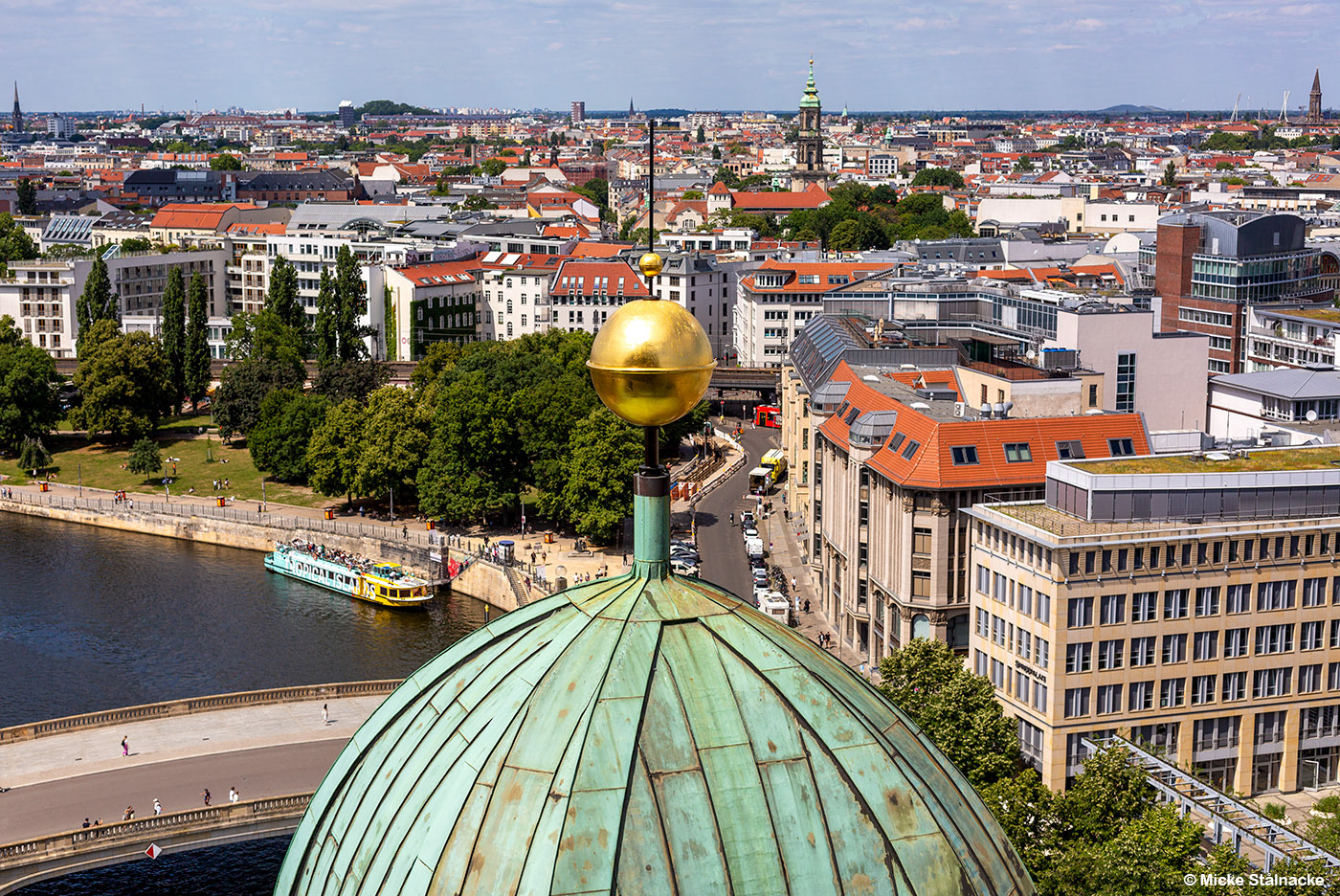 Vy över del av Berlin, Tyskland (2024).