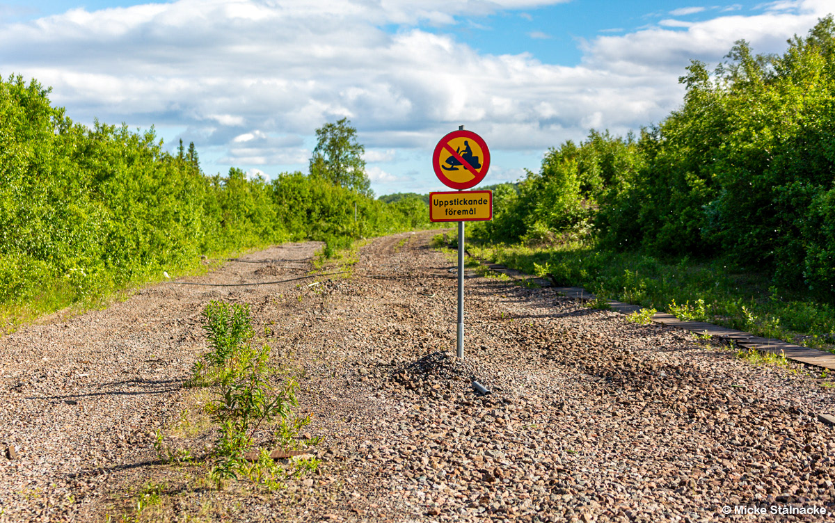 Där järnvägen en gång gick. Kiruna, Lappland (2017).