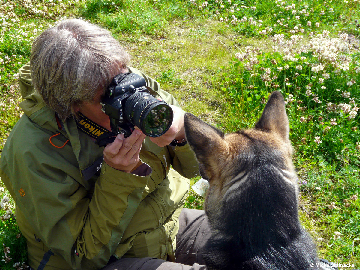 Birgitta och Matilda i Jukkasjärvi, sommaren 2008.