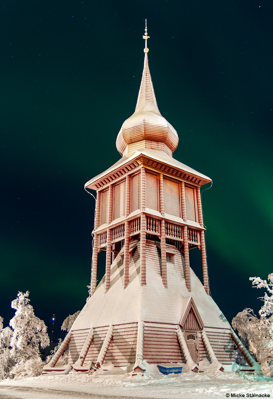 Klockstapeln, Kiruna kyrka (2014).