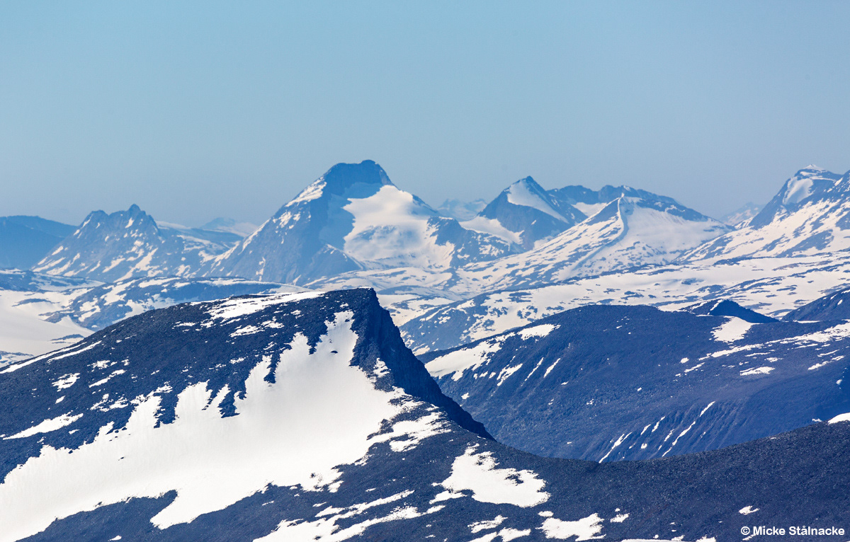 Vy från Kebnekaise (2021).