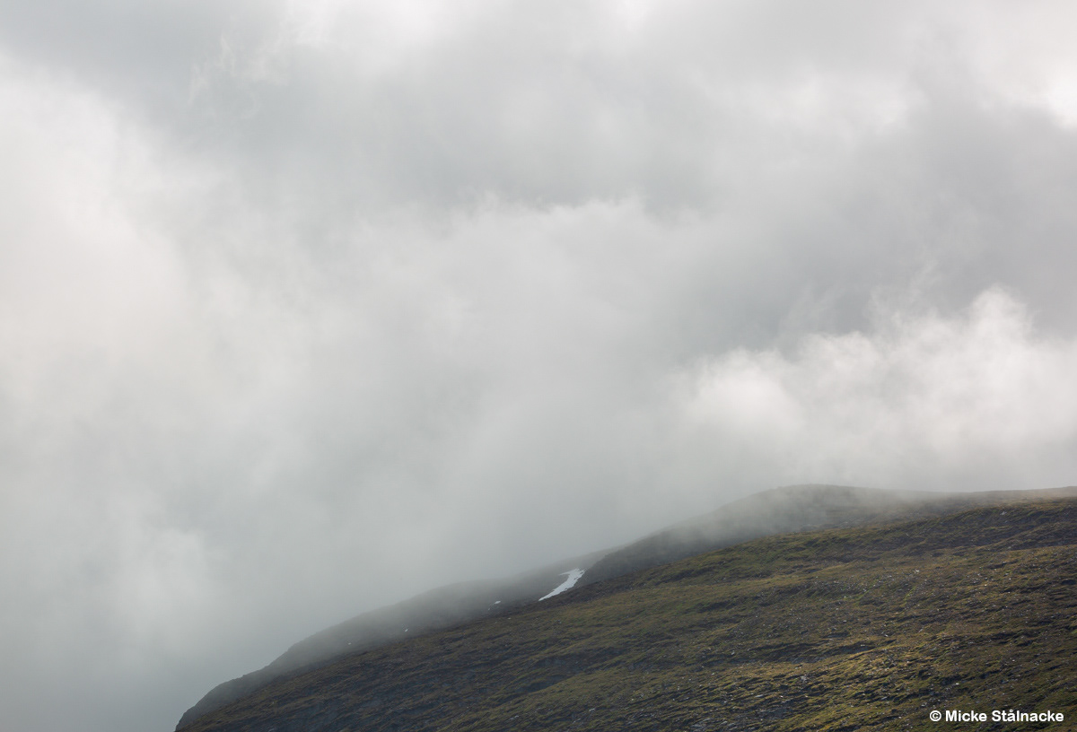 Moln över Nuolja, Lappland.