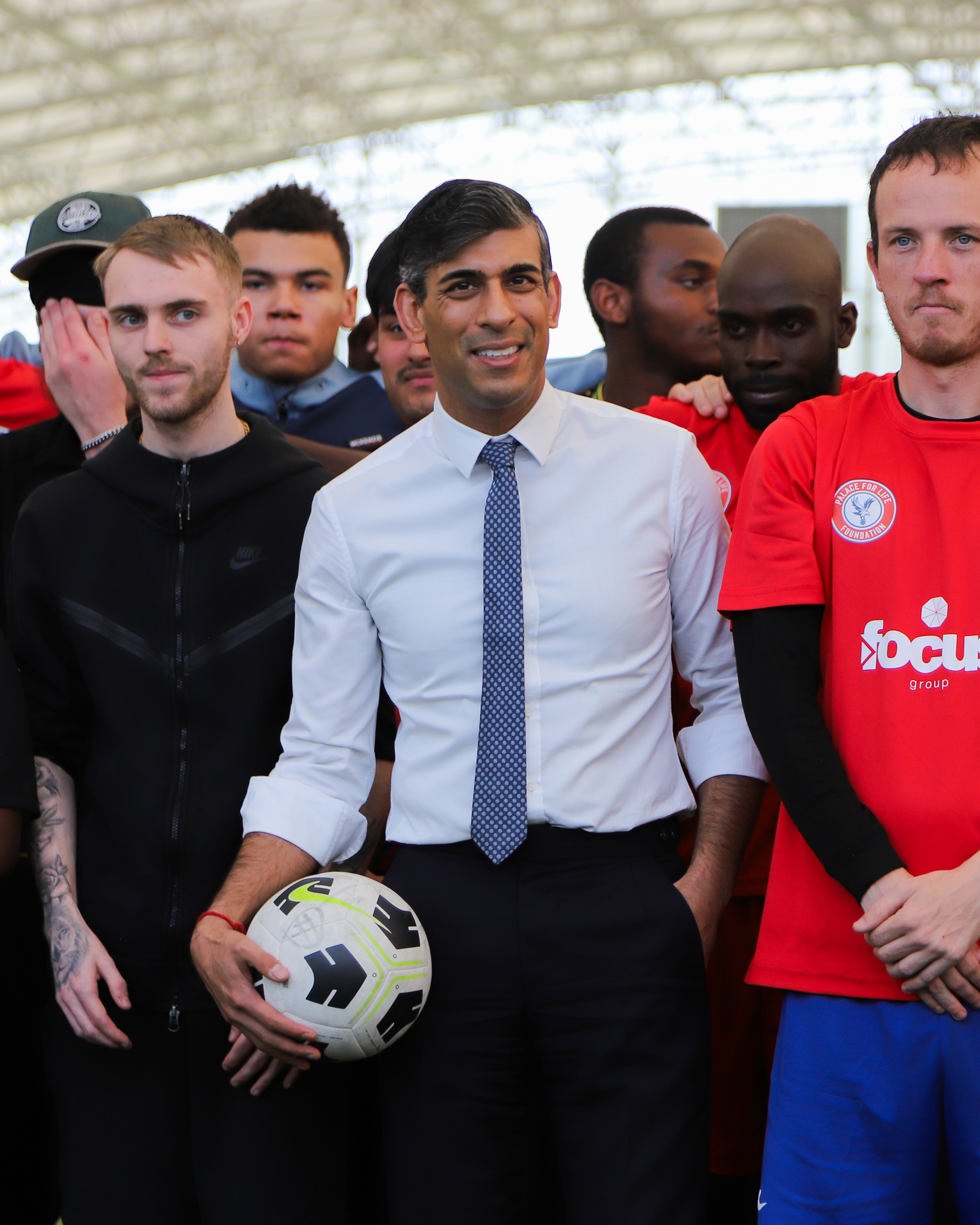 Rishi Sunak visits CPFC Academy, 2024