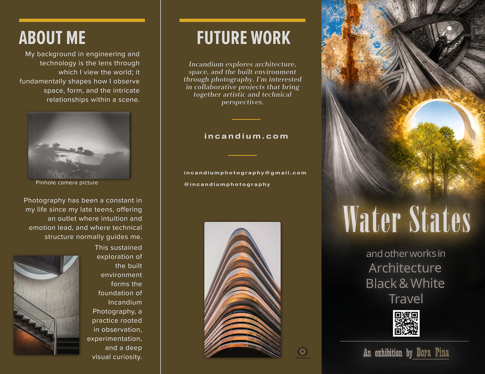 Front of exhibition pamphlet