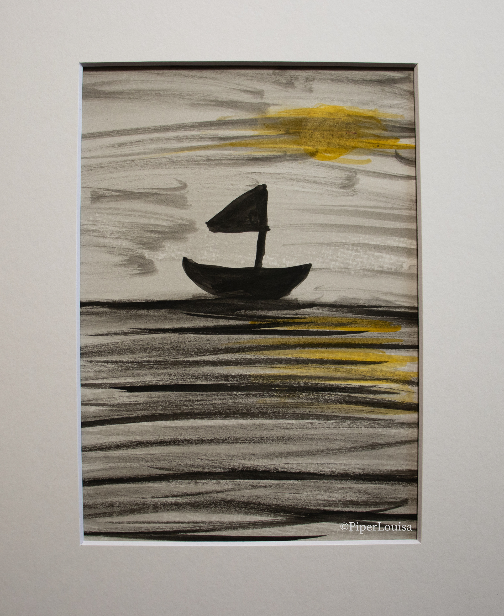 5"x7"-The Little Sailboat