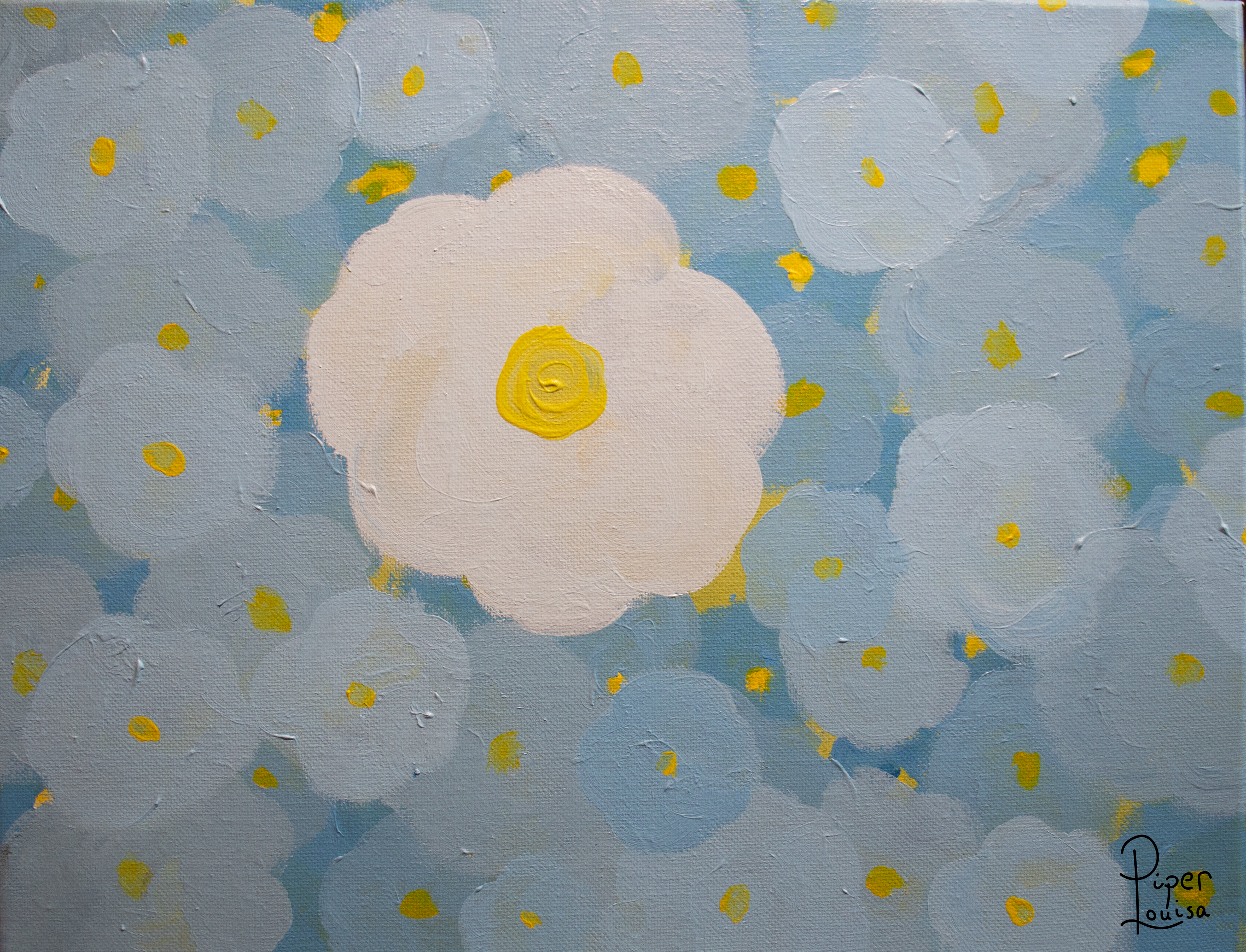 11"x14"- Blue Daisies