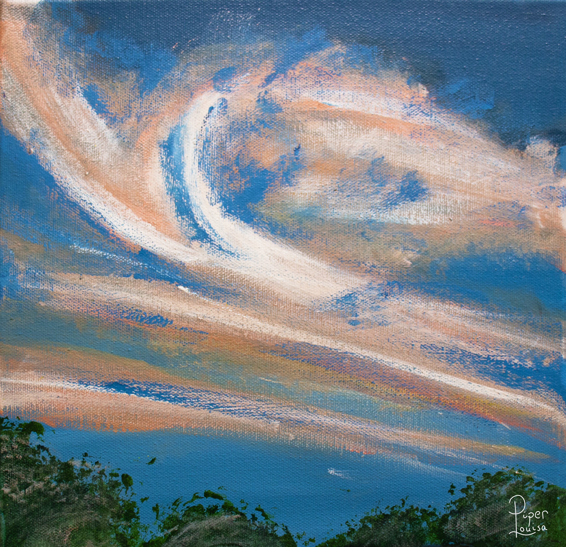 10"x10"- Sunset on Holy Saturday