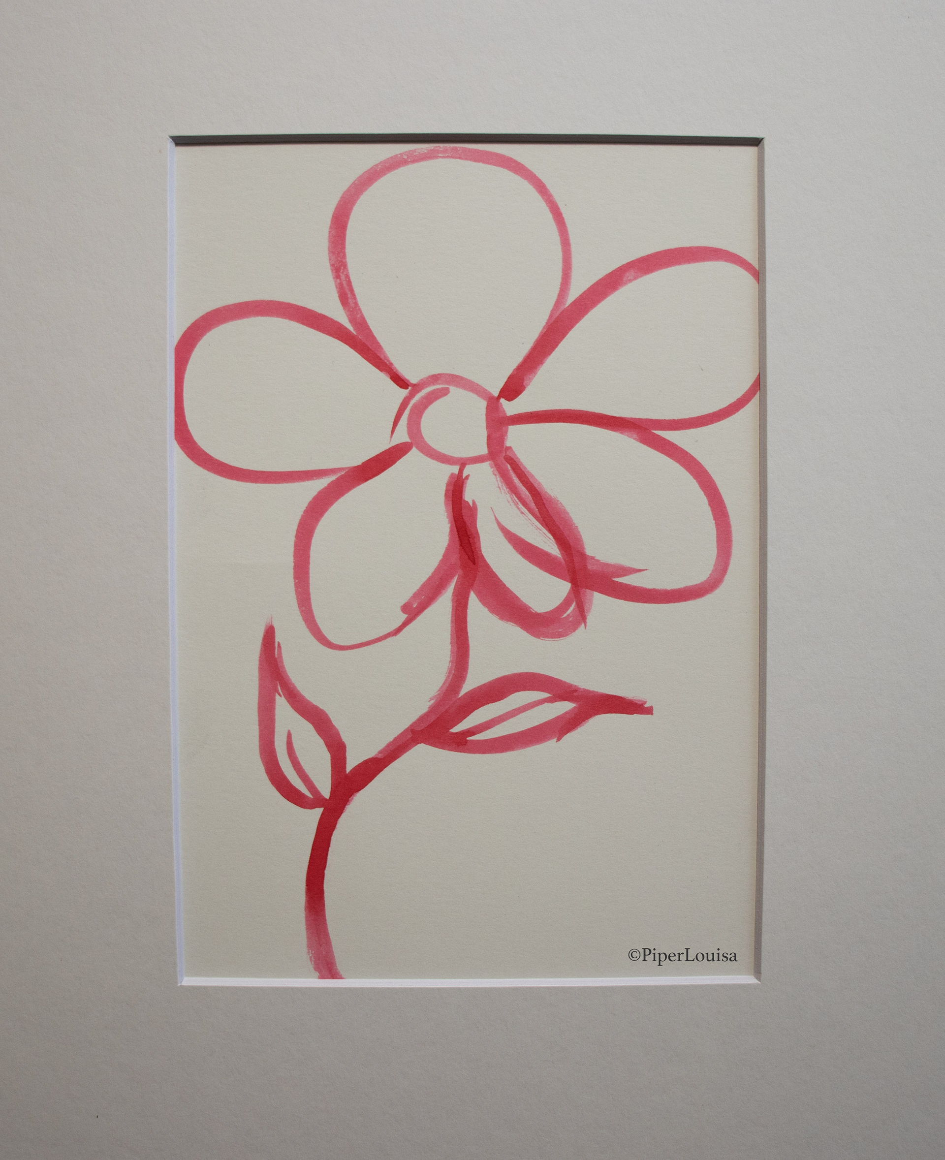 5"x7"-Imperfect Fire Flower