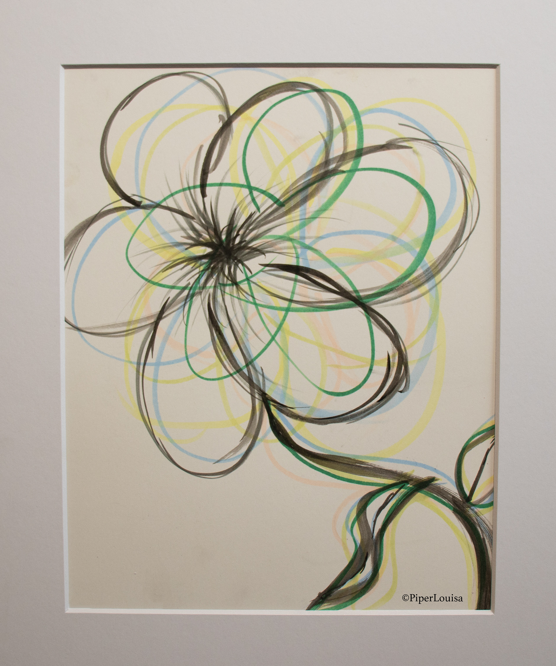 8"x10"-Firework Flower - Sold