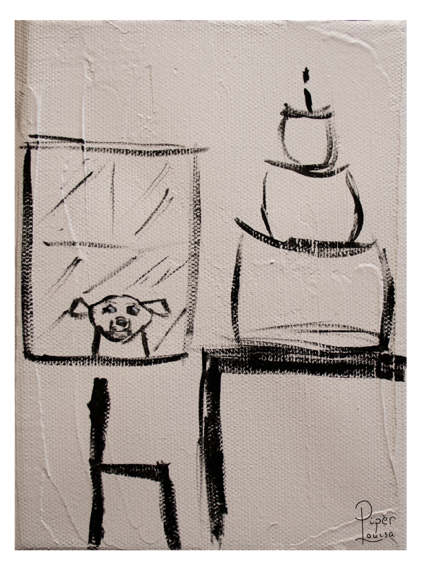 5"x7"- Chester Wants Cake