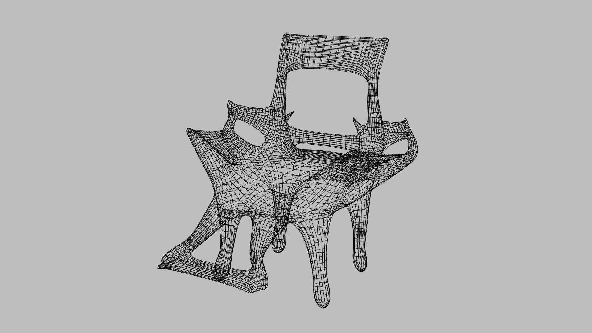 The chair's 250 count polyframe.