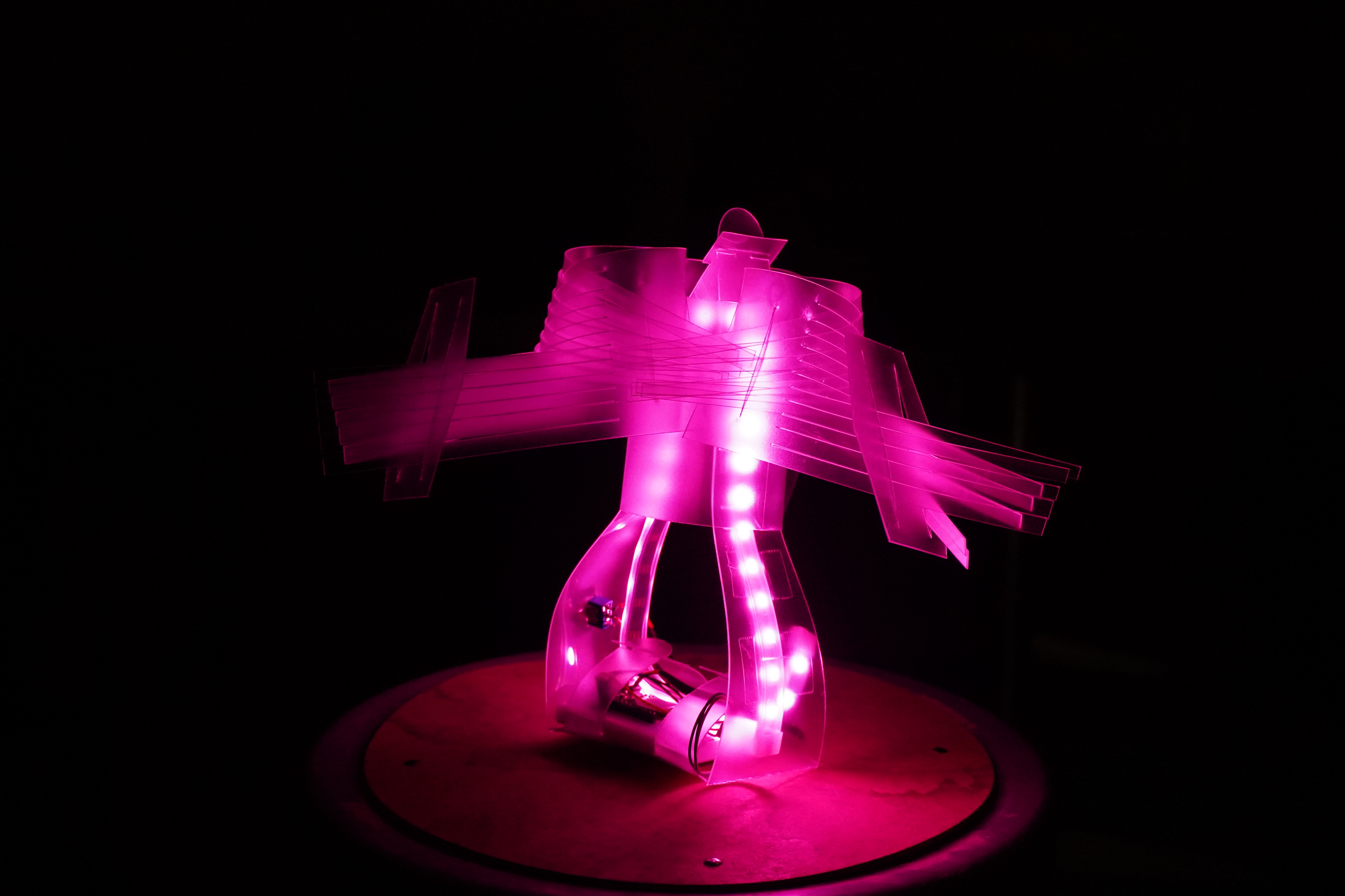 Image still showcasing the object's color and formal qualities.