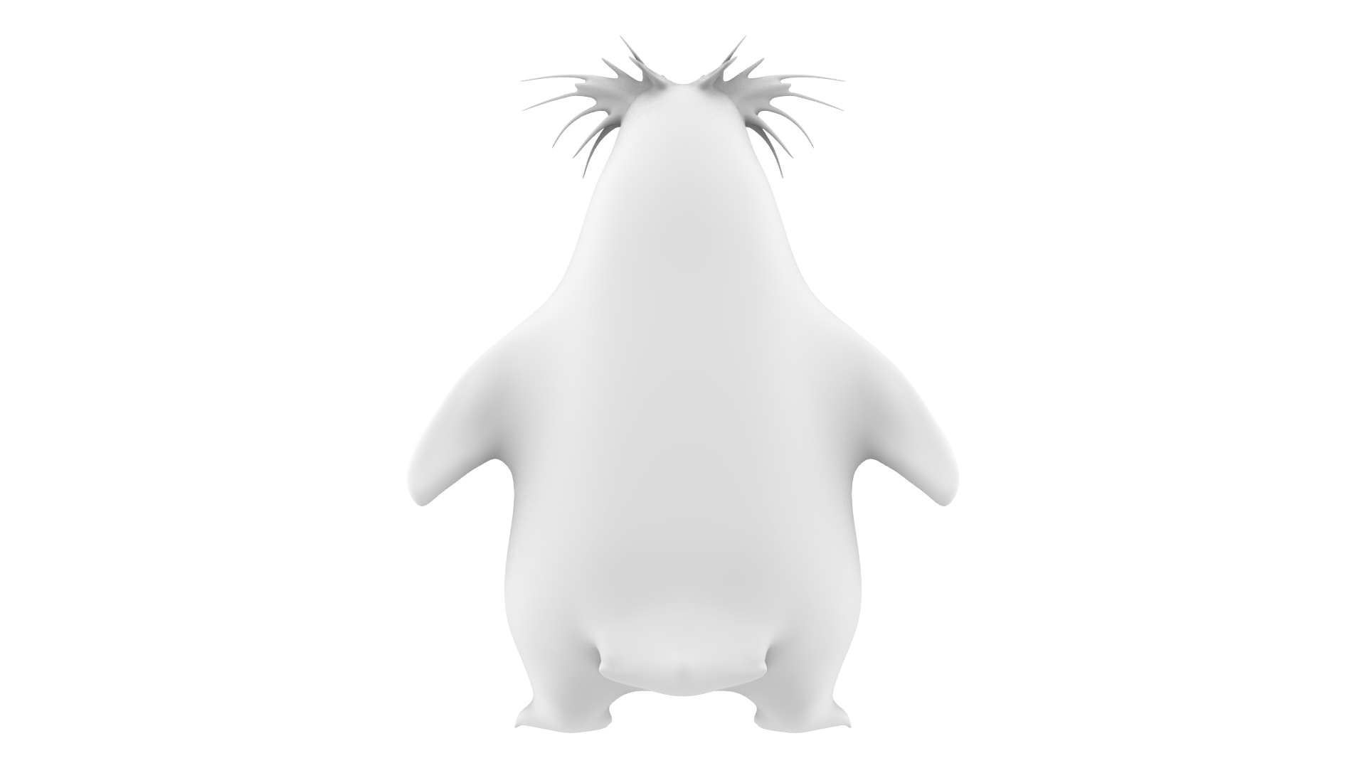 Penguin Back View