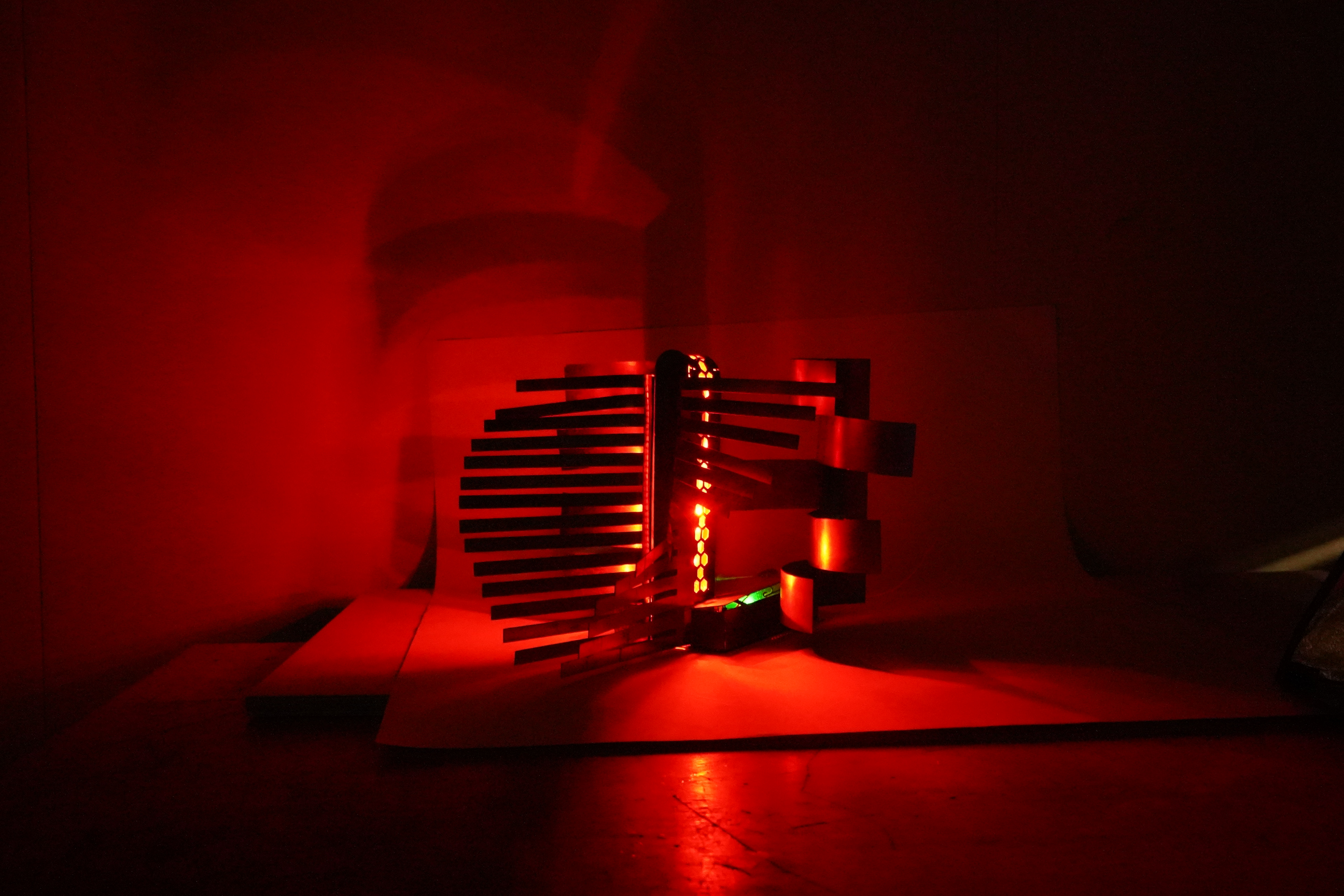 Still of the cast shadows generated by the object's form.