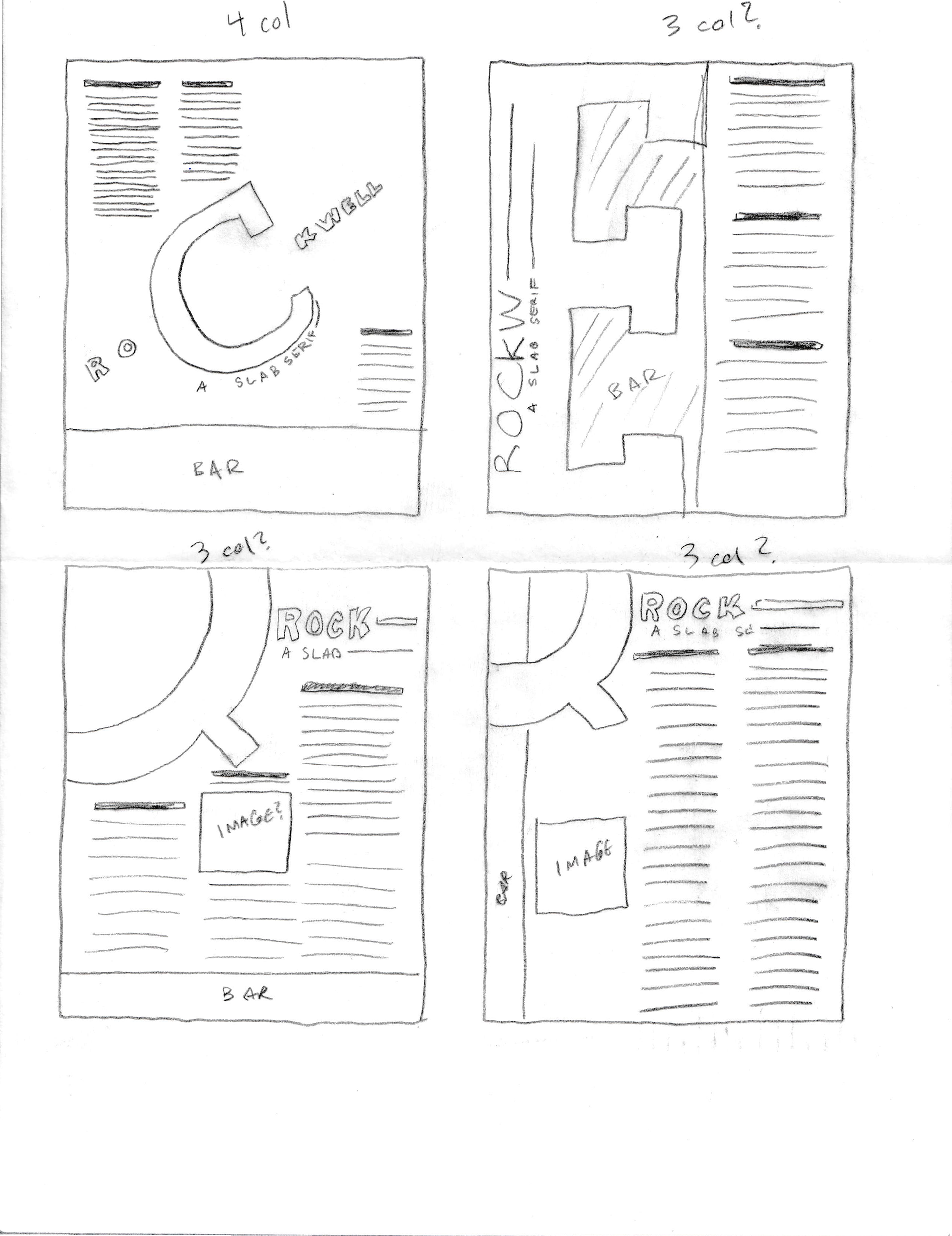 Process sketches.