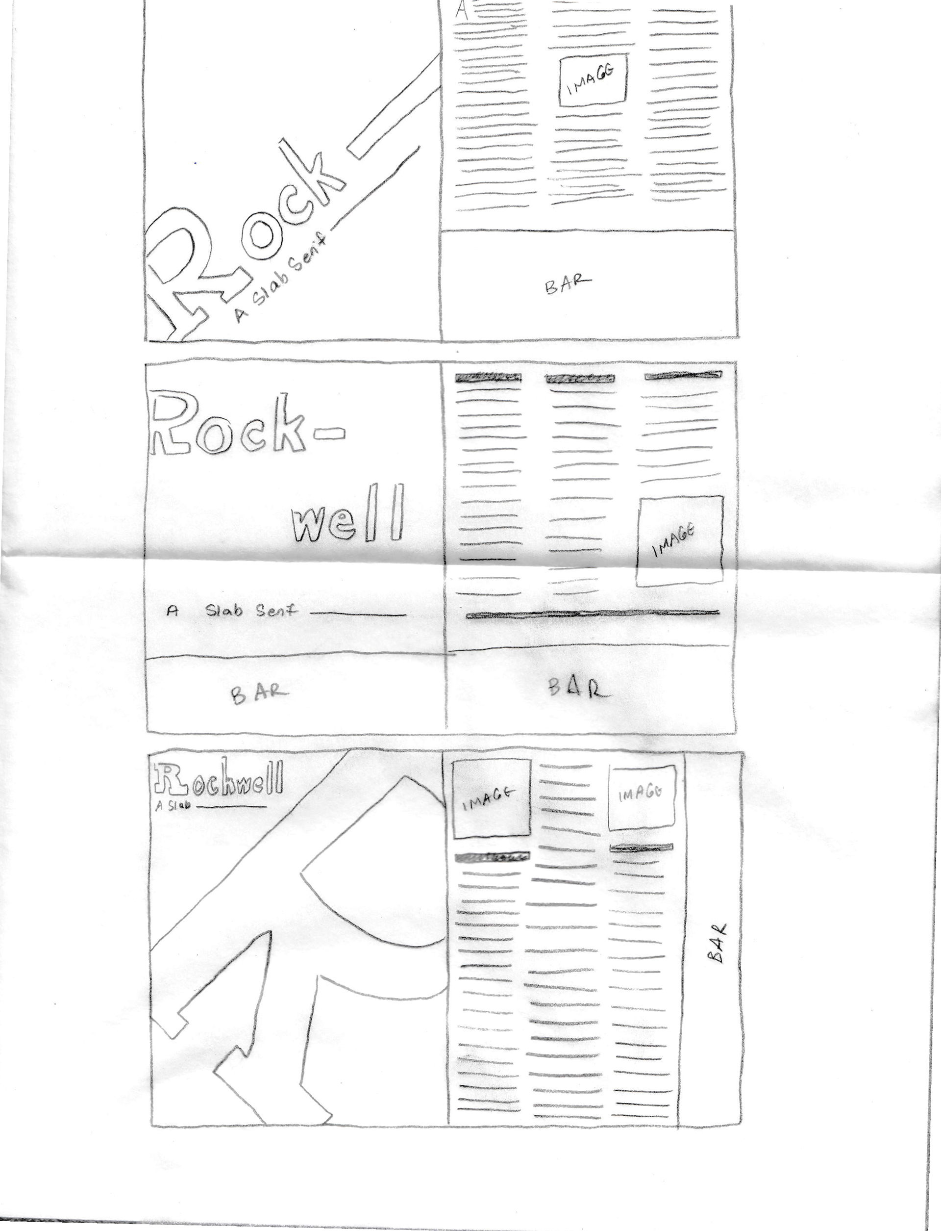 Process sketches.