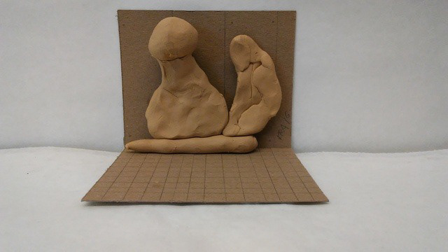 The initial clay maquette.