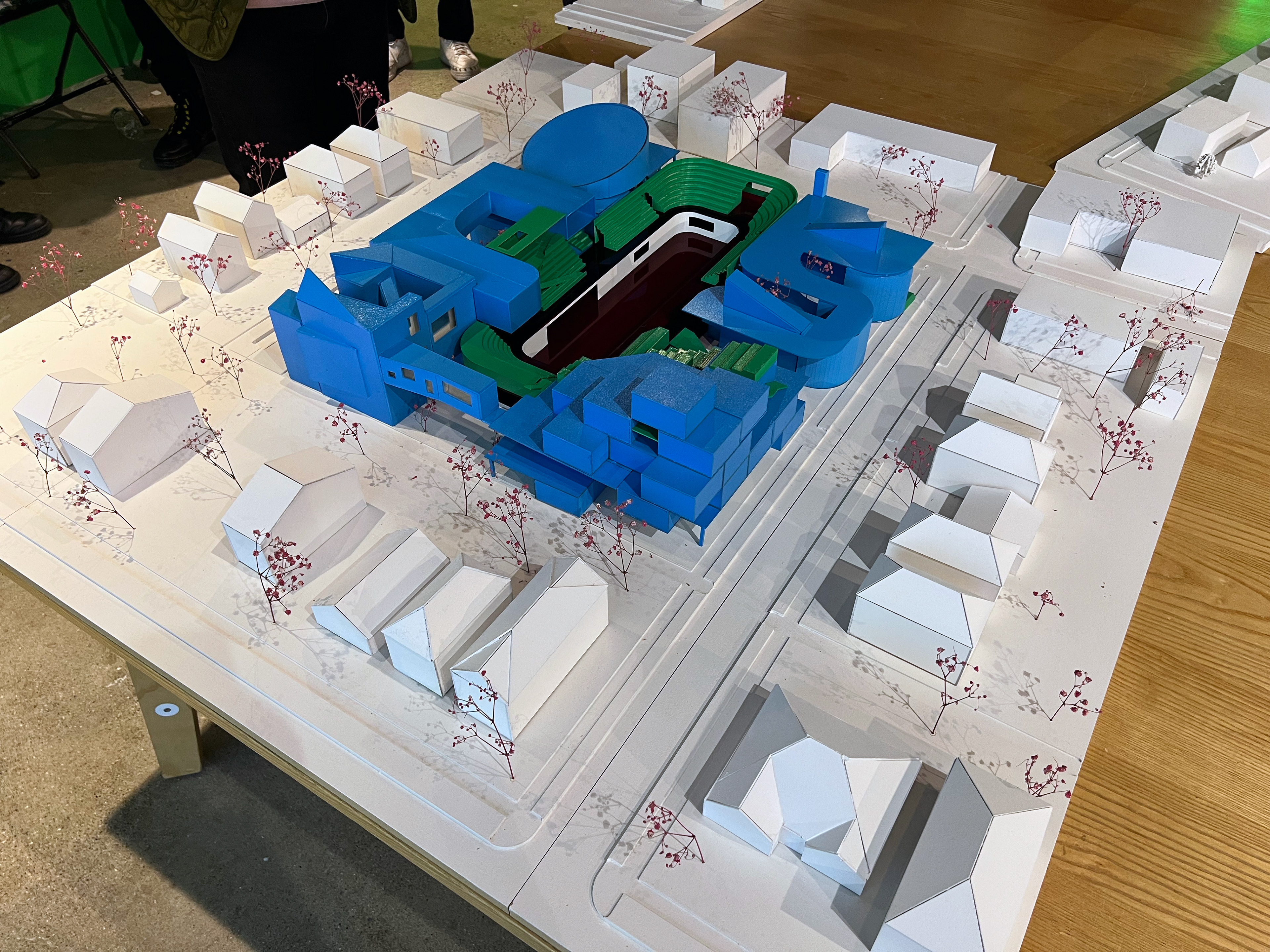 Another shot of our team's massing model.