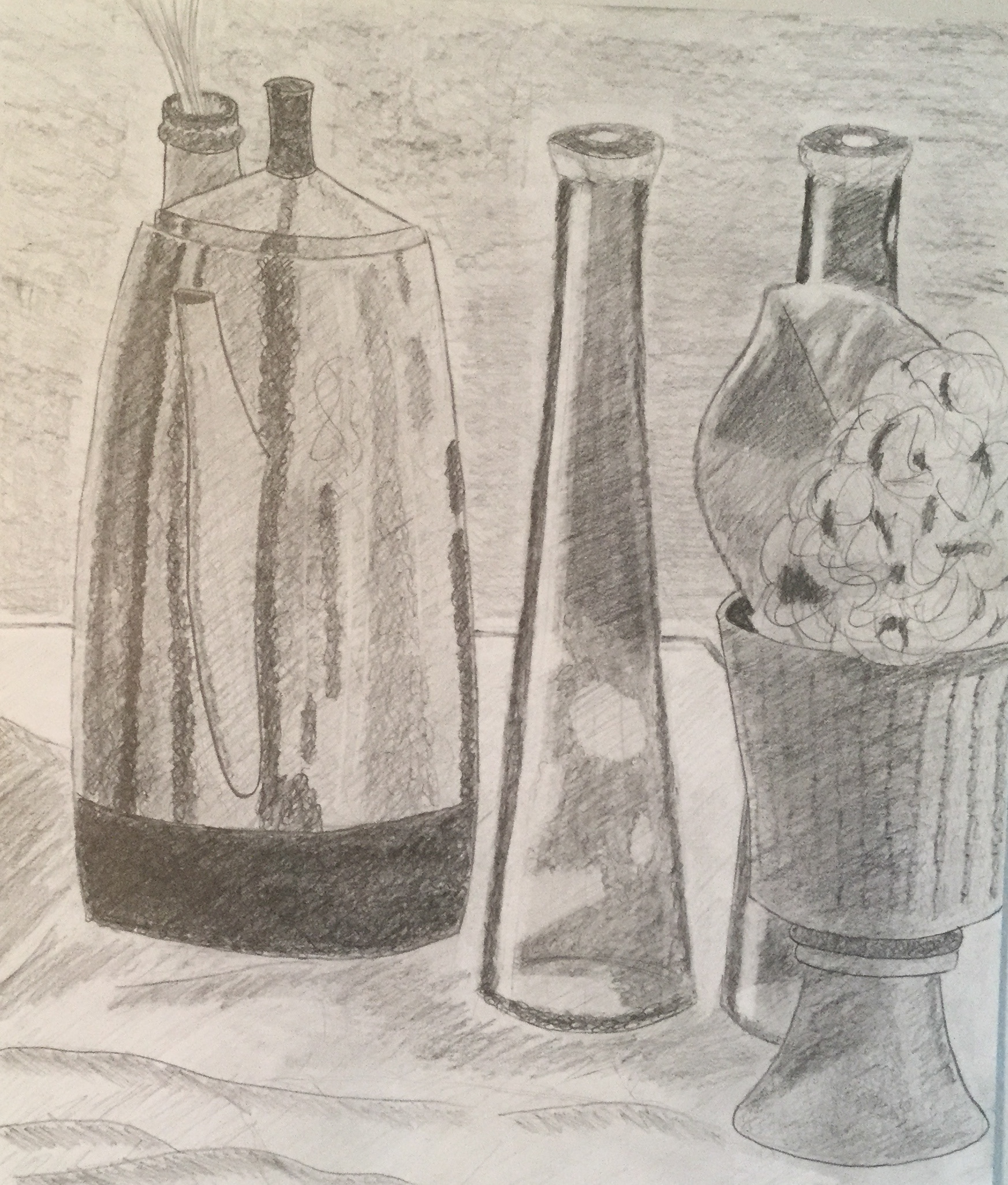Drinks and Vases.